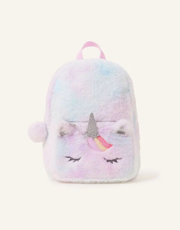 Picture of 3257 GIRLS FLUFFY UNICORN BACKPCK WITH 2 ZIPS